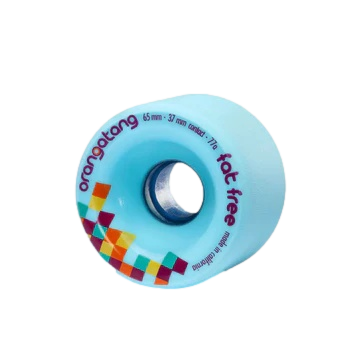Orangatang Fat Free 65mm 77a Blue Longboard Wheels