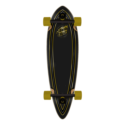 Santa Cruz Holo Flame Pintail Longboard Complete