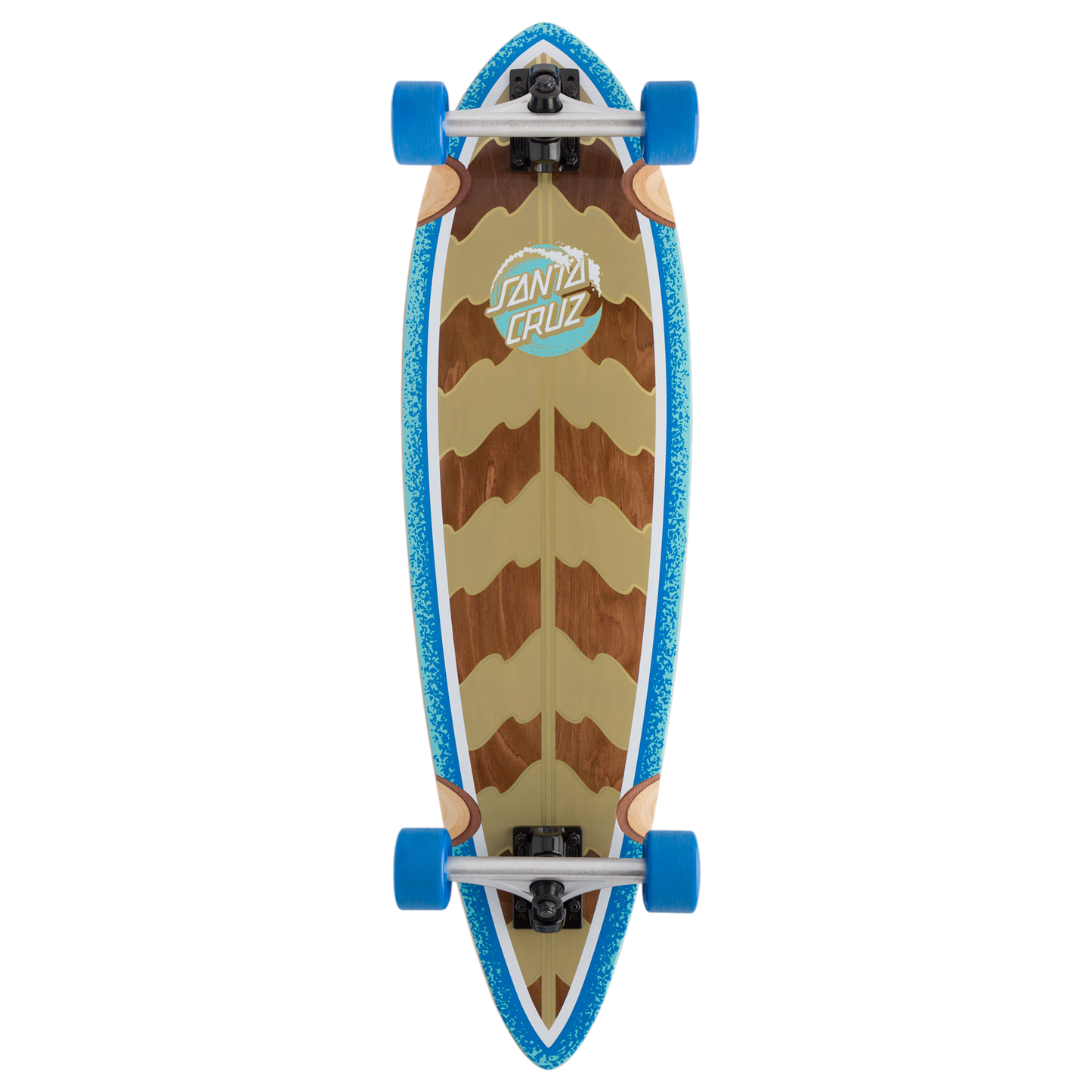 Santa Cruz Stipple Wave Dot Pintail Longboard Complete