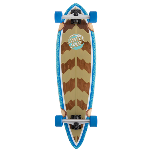 Santa Cruz Stipple Wave Dot Pintail Longboard Complete