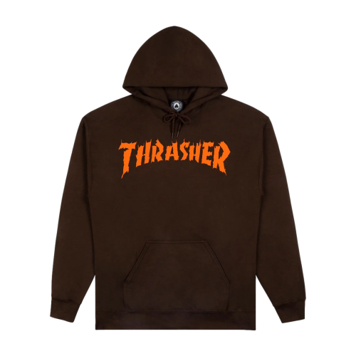 Thrasher Burn It Down Chocolate Hoodie