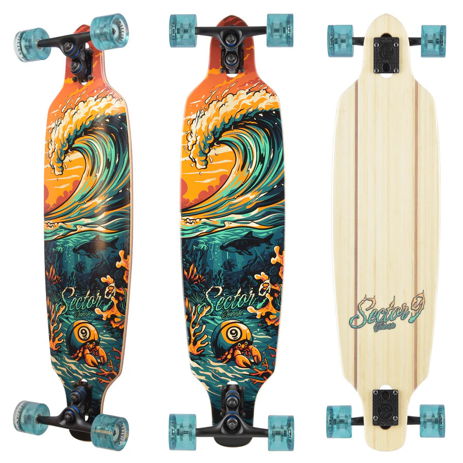 Sector 9 Flipside Fractal Longboard Complete