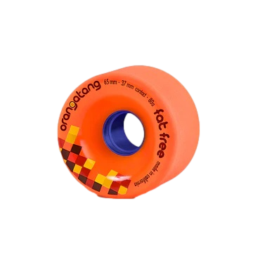 Orangatang Fat Free 65mm 80a Orange Longboard Wheels