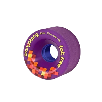 Orangatang Fat Free 65mm 82a Purple Longboard Wheels