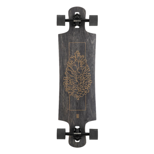 Landyachtz Drop Hammer Black Pinecone Longboard Complete