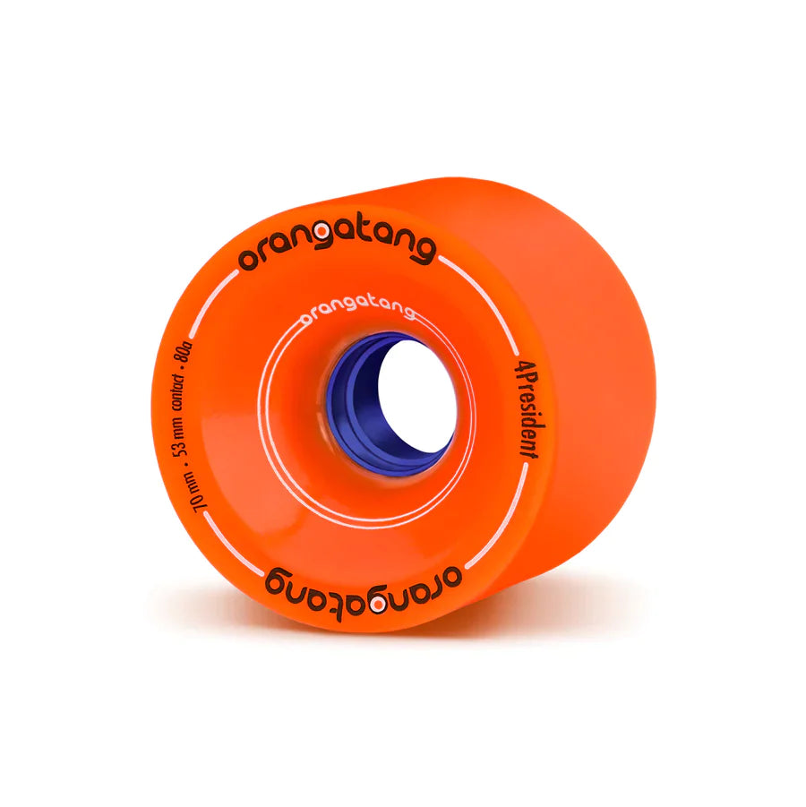 Orangatang 4President 70mm 80a Orange Longboard Wheels