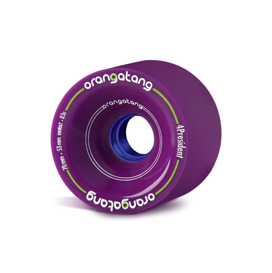 Orangatang 4President 70mm 83a Purple Longboard Wheels