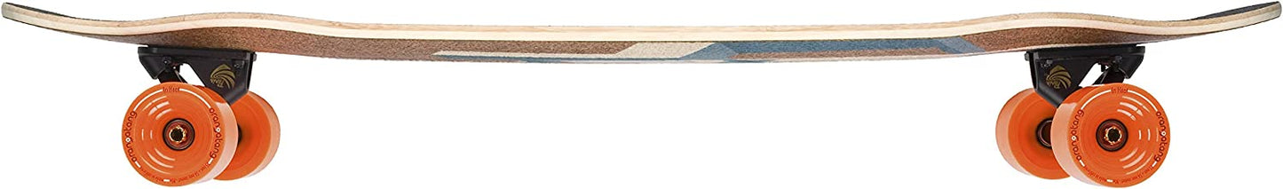 Loaded Basalt Tesseract Longboard Complete - Dark Blue, Orangatang In Heat 70mm/80a