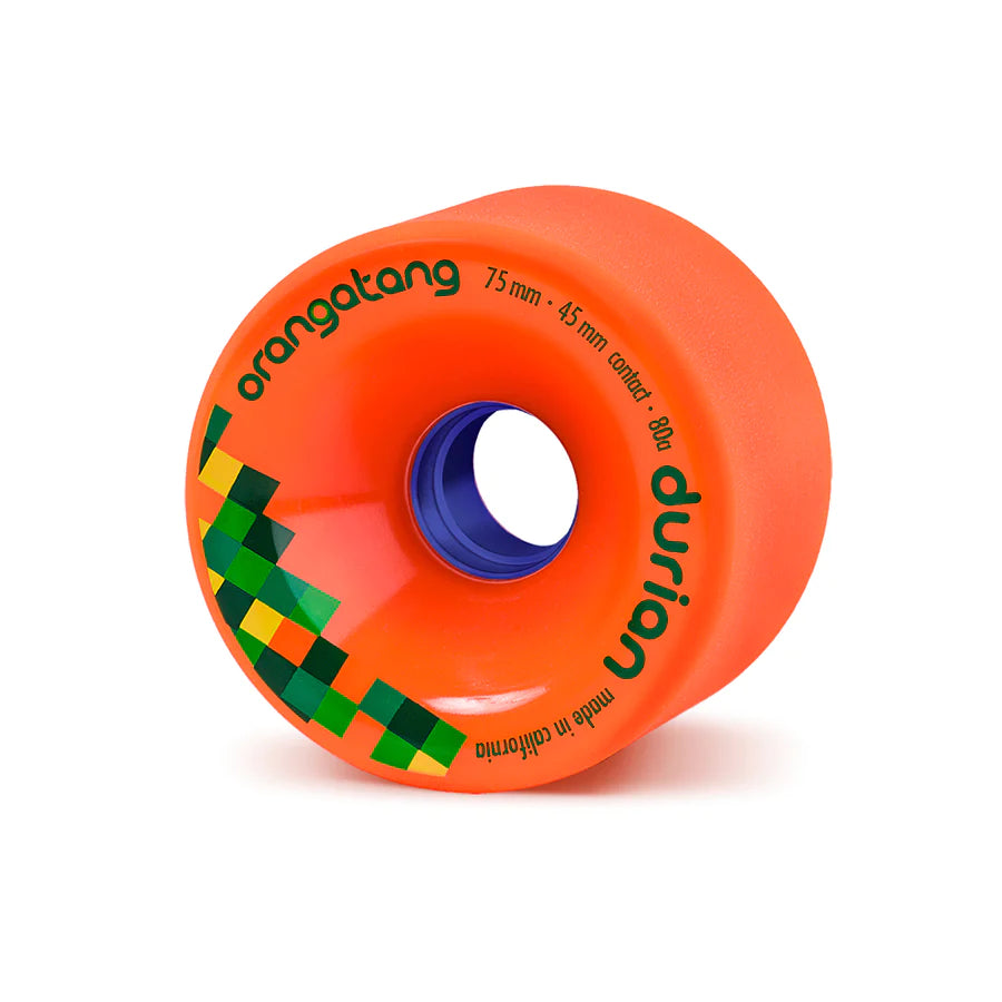Orangatang Durian 75mm 80a Orange Longboard Wheels