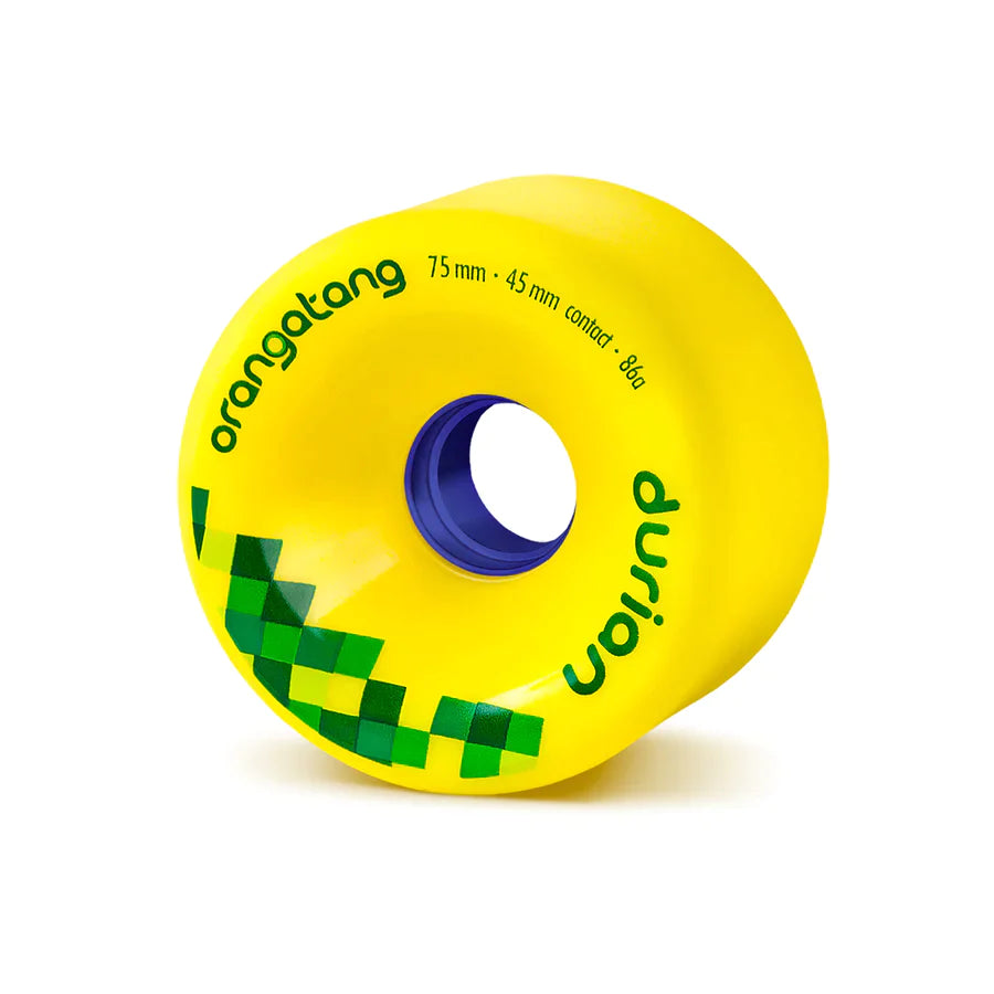Orangatang Durian 75mm 86a Yellow Longboard Wheels