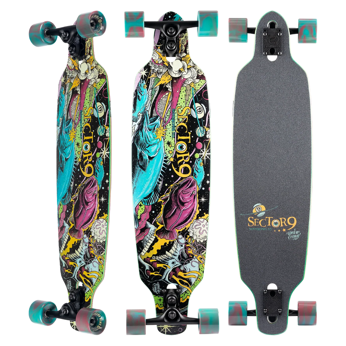 Sector 9 Battle Fractal Longboard Complete