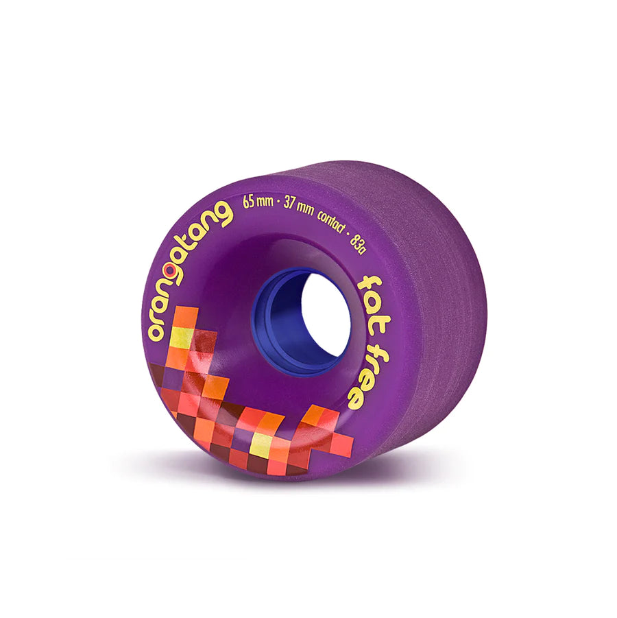 Orangatang Fat Free 65mm 82a Purple Longboard Wheels