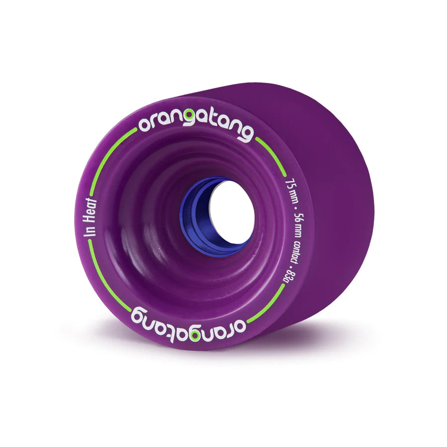 Orangatang In Heat 75mm 83a Purple Longboard Wheels