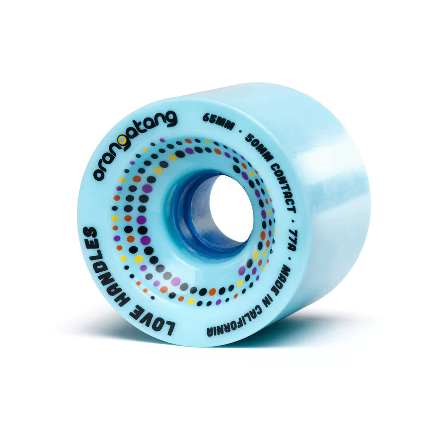 Orangatang Love Handles 65mm 77a Blue Longboard Wheels