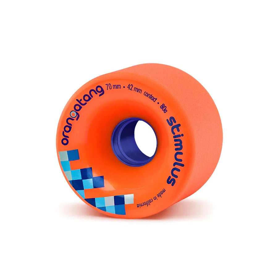Orangatang Stimulus 70mm 80a Orange Longboard Wheels