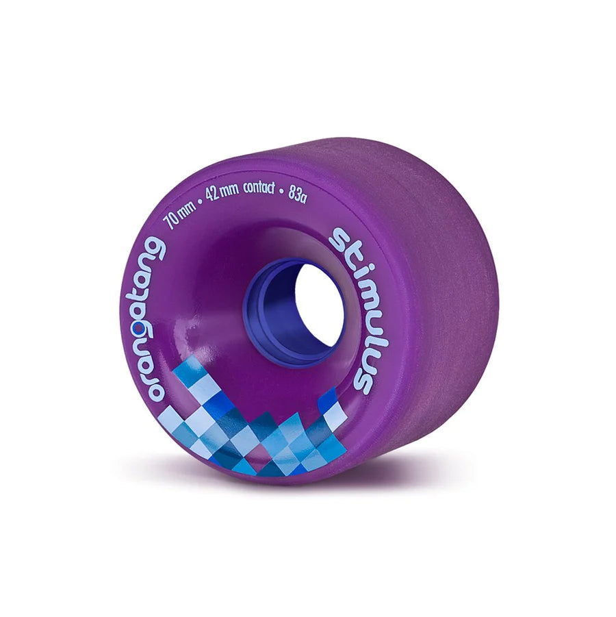 Orangatang Stimulus 70mm 83a Purple Longboard Wheels