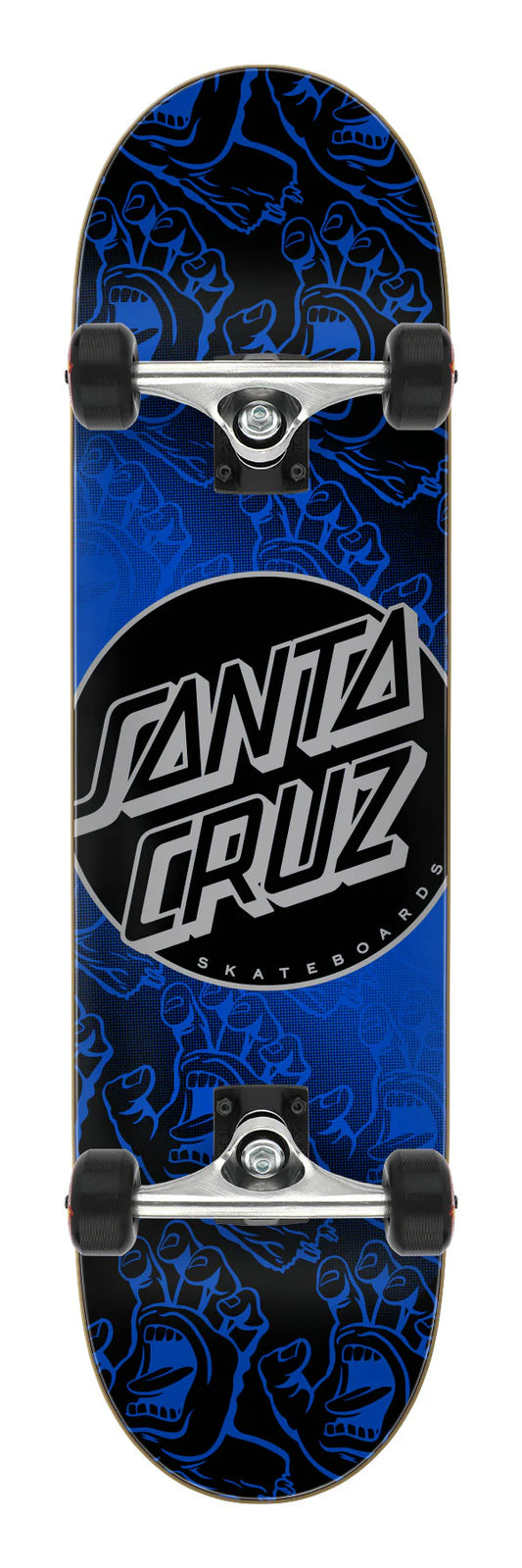 Santa Cruz Large Other Dot Hands 8.25in Skateboard Complete