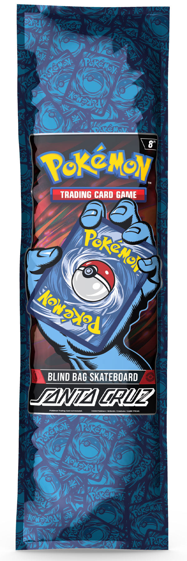 Santa Cruz X Pokemon Trading Card Game Blind Bag Skateboard Deck