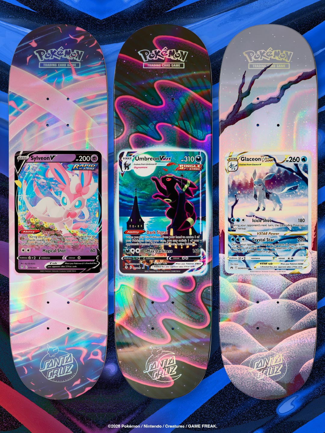 Santa Cruz X Pokemon Trading Card Game Blind Bag Skateboard Deck